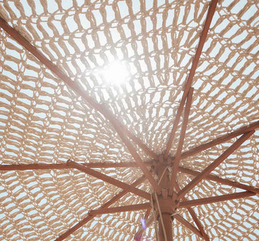 Guarda-sol em macramé para exterior ø200x229 cm