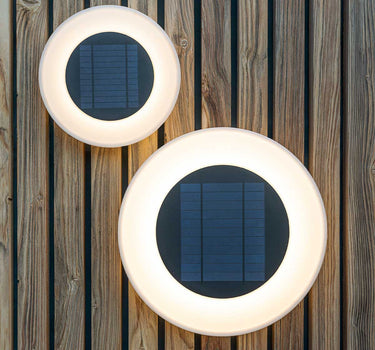 Aplique de pared redondo con carga Solar WALLY DISK