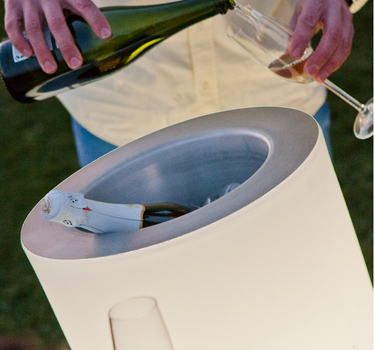 Garrafeira iluminada Woody com ou sem coluna