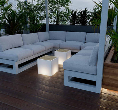 Mesa de centro Bora com luz