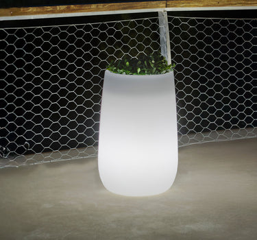 Floreira redonda com luz CAMELIA HIGH