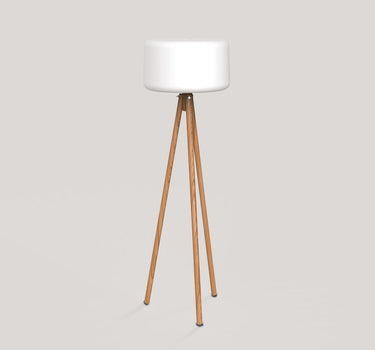 Design vloerlamp met houten poten CHLOE 140 | Binnengebruik