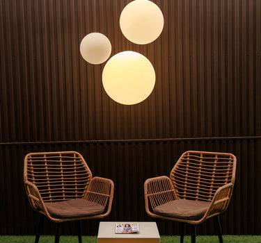 CANDEEIRO SUSPENSO ESFÉRICO COM BATERIA RECARREGÁVEL PIANETA