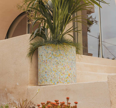 CIRCOOLAR | Vaso redondo colorido HORTENSIA | Material Reciclado