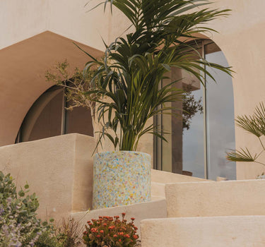 CIRCOOLAR | Vaso redondo colorido HORTENSIA | Material Reciclado