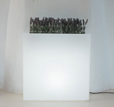 FLOREIRA RETANGULAR JUNCO 80 COM LUZ