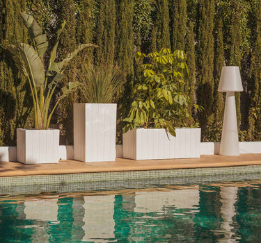 Floreira quadrada cor OLIVE 50